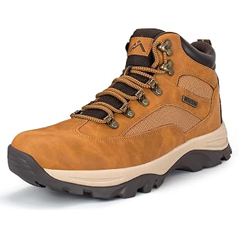 CC-Los Mens Waterproof Hiking Shoes Non Slip Ankle Boots