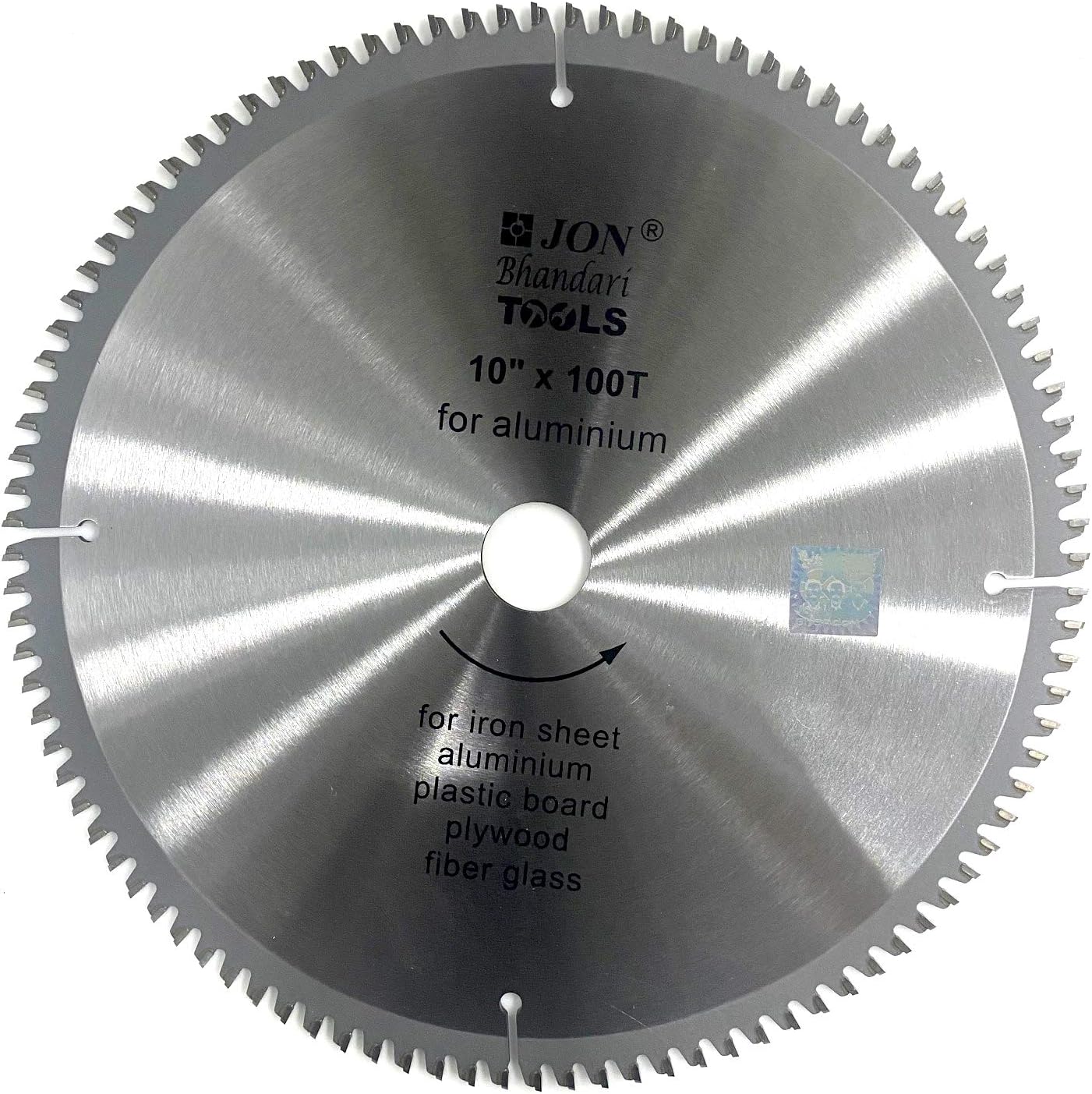 Jon Bhandari Tools 10 inch TCT Super Cut Circular Saw Blade – 100 Teeth, Tungsten Carbide Tipped | Cuts Aluminium, Wood, Plywood, PVC, Plastic & Metal Sheets | For Table, Miter & Circular Saws