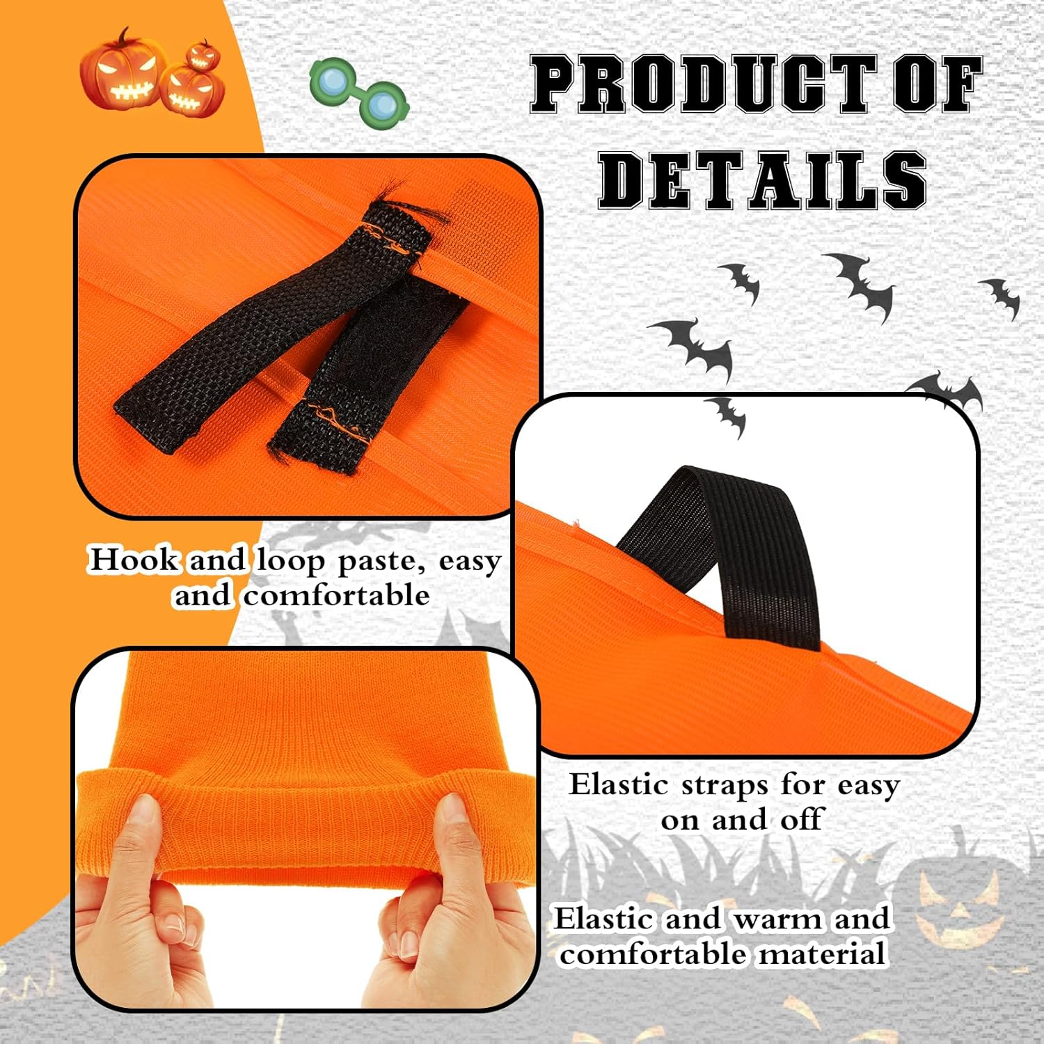 Tarpop Kids Blaze Orange Hunting Vest and Knit Cap Set Includes Classic Vest and Cap 6-13 Years Hunting and Winter Knit Kids Hat Orange Beanie for Youth Boys Girls Outdoor Hiking - Image 3