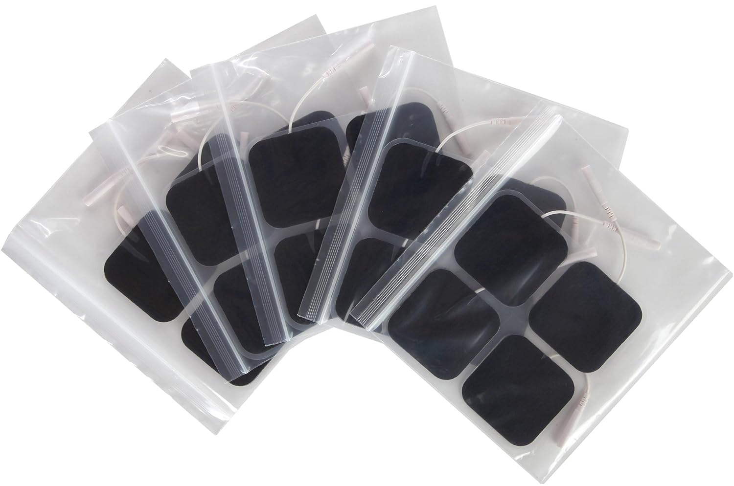 U Ultimate TENS Unit Replacement Pads - Pack of 20 Compatible, Adhesive & Reusable 2 x 2" Electrode Stimulator Patches for Muscle Stimulation and Electrotherapy w/Resealing Bag