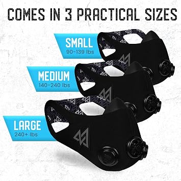 TRAININGMASK 2.0 - Elevation Training Mask for High Altitude Endurance & Breathing Workouts - Ideal for Running & Cardio