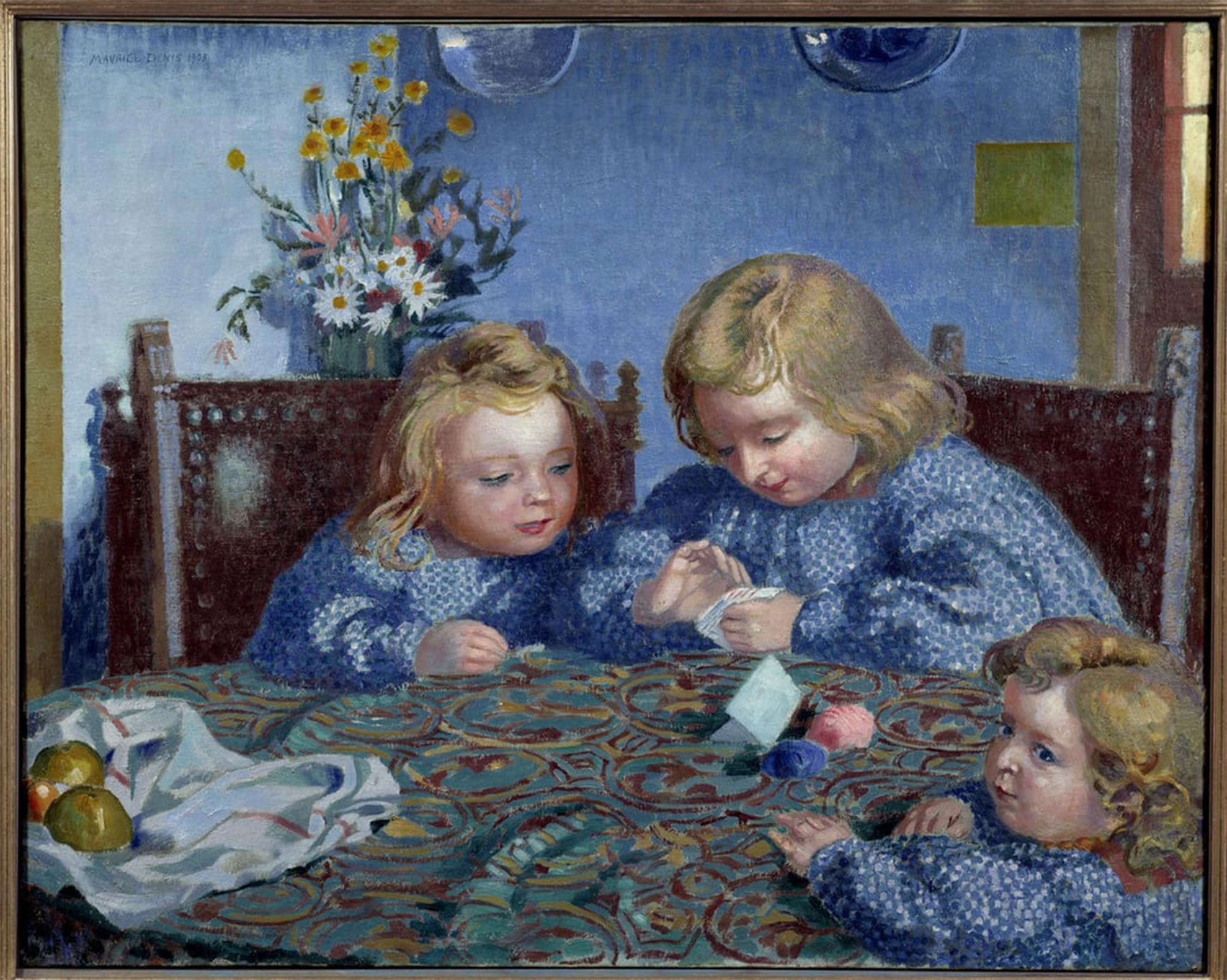 SERENDIPITP Aesthetic Poster Photo Wall Print Retro Picture the Sewing Lesson by Maurice Denis Modern Wall Artwork for Home Decor 60x90cm