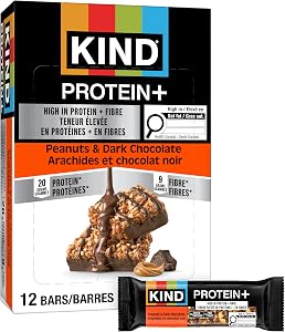KIND PROTEIN+ Peanuts & Dark Chocolate, 62 g, 12 Count