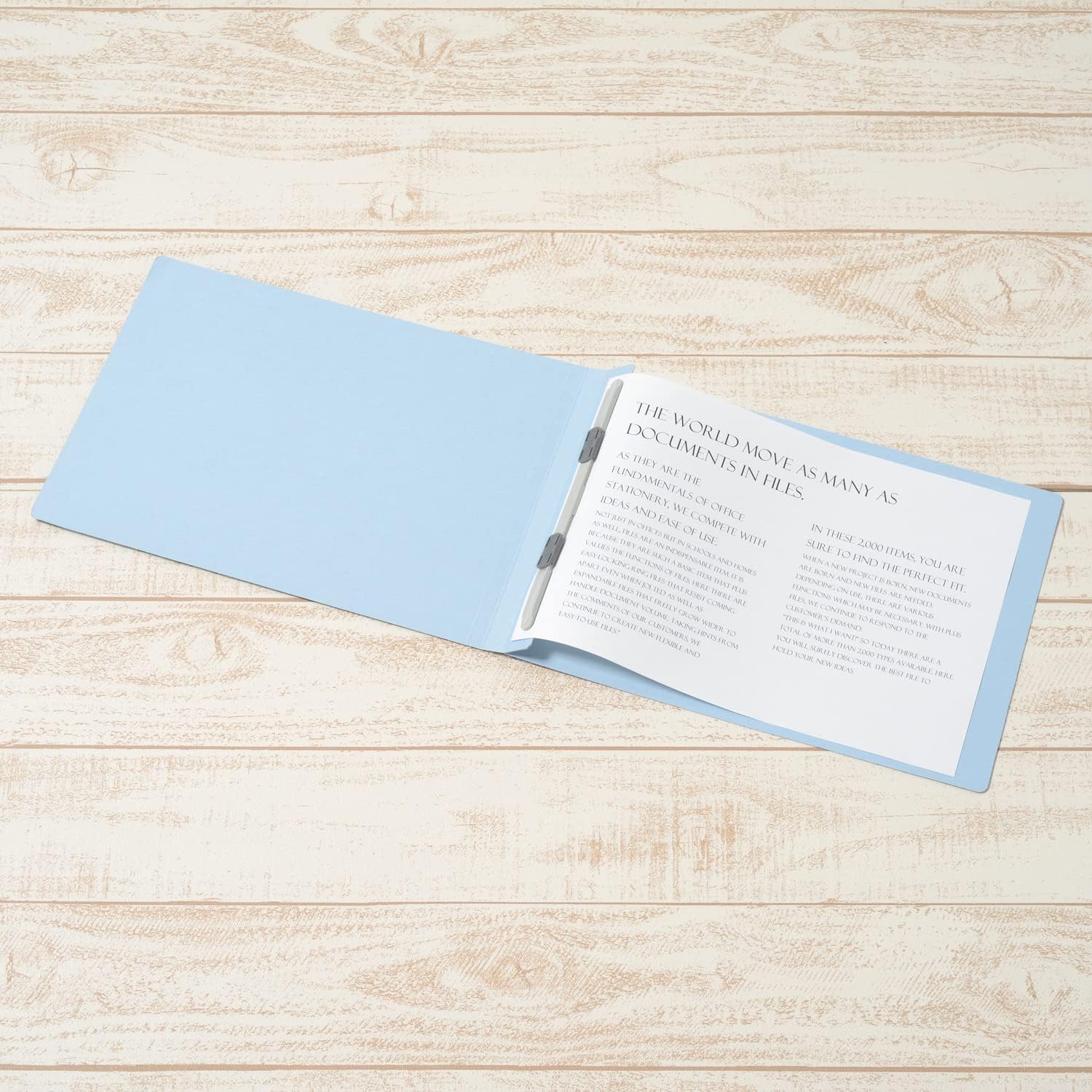 Plus Flat File Resin Binder, A4, Horizontal, 10P, Royal Blue, 78-251 NO.022N-10P
