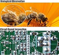 Vista 3 de Microscopio de monedas de 4.3 pulgadas, microscopio digital LCD 1000X microscopio de aumento con 8 luces LED ajustables para monedas, sellos