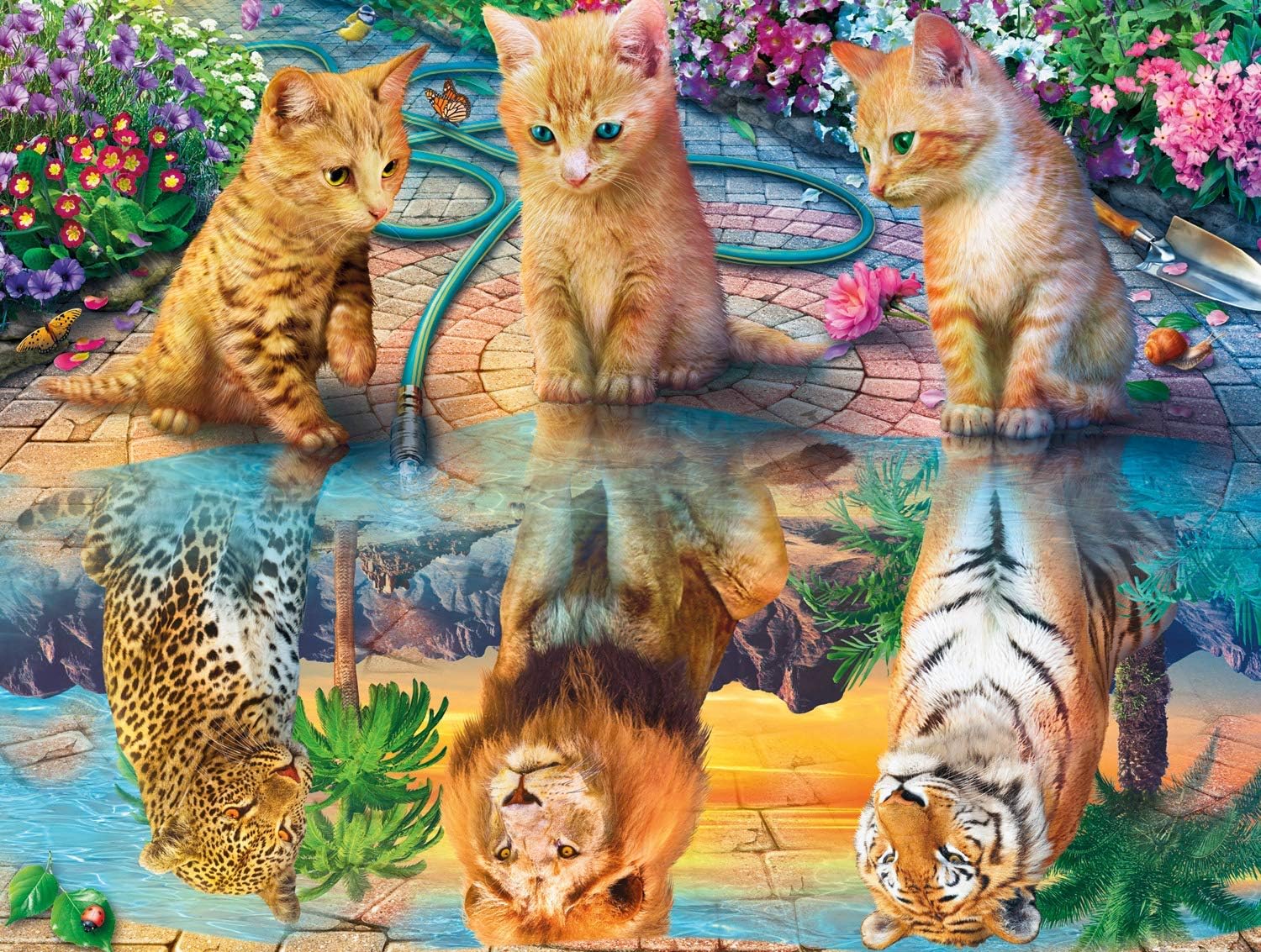 Buffalo Games kitten dreams 750 piece jigsaw puzzle, multi