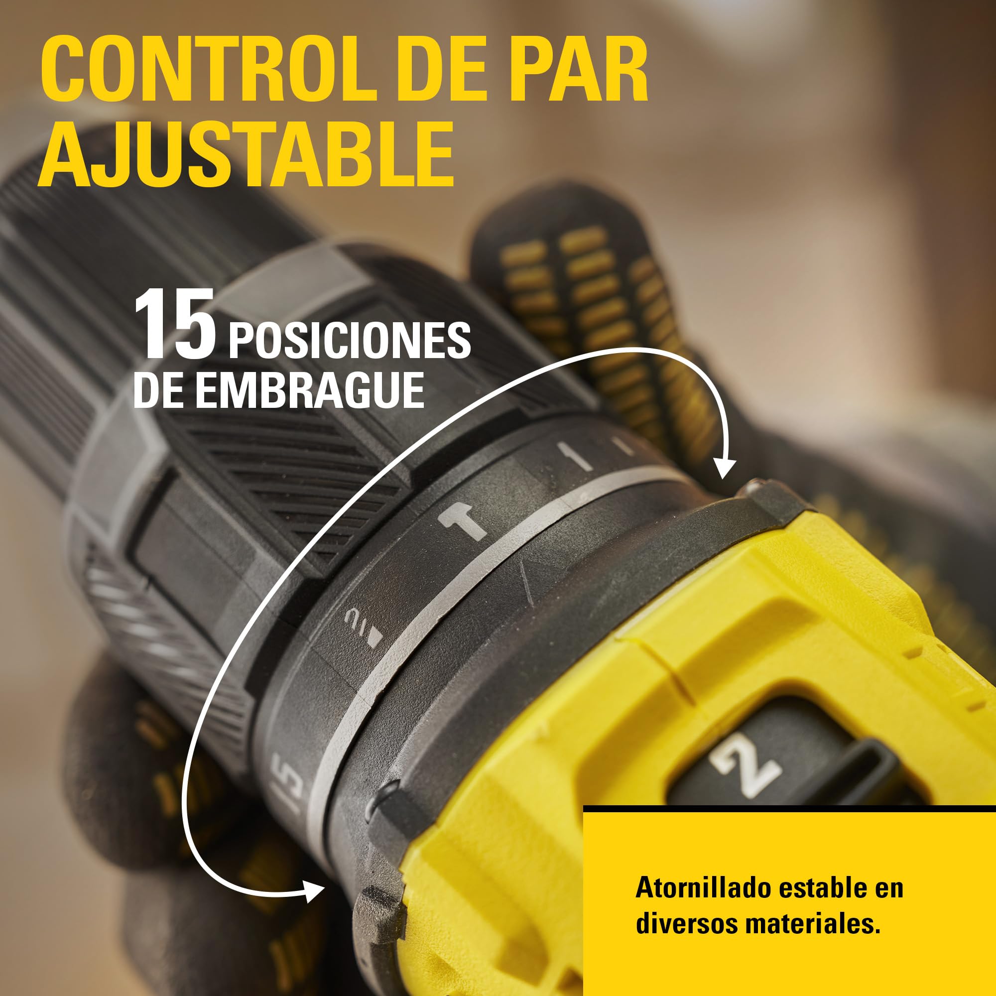 STANLEY V20 Taladro percutor sin escobillas de 2 velocidades, incluye batería de iones de litio de 2,0 Ah, cargador de 1,25 A y 100 accesorios con maletín ProStack, 18 V, SFMCD716D2A-QW