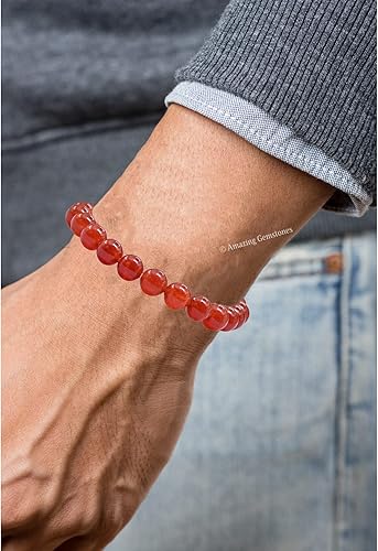 Miniatura 496 de Amazing Gemstone Pulsera de cristal para mujeres y hombres, pulsera de cristal curativo de protección, pulsera elástica con cuentas de piedras