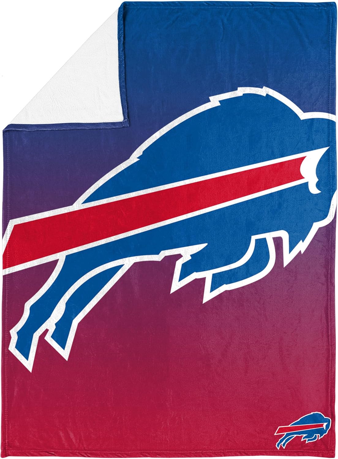 FOCO NFL Micro Raschel Throw Blanket, Gradient, 50 x 60 Buffalo Bills