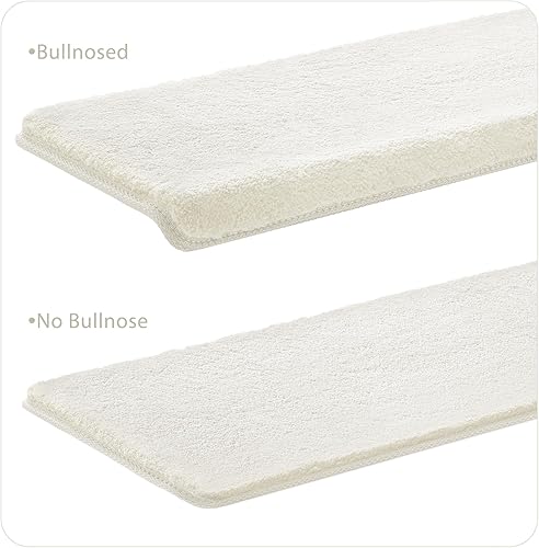 Miniatura 6 de PURE ERA Protectores de escalera para interiores ultra afelpados, suaves, para interiores, aptos para mascotas, cinta antideslizante, sin lavable,