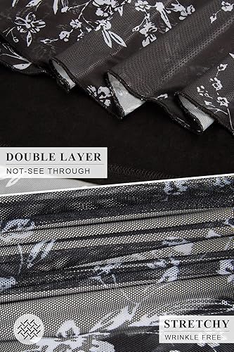 Miniatura 3 de SeSe Code Blusa tipo túnica de manga 34 para mujer, con dobladillo asimétrico, camisa de malla ligera