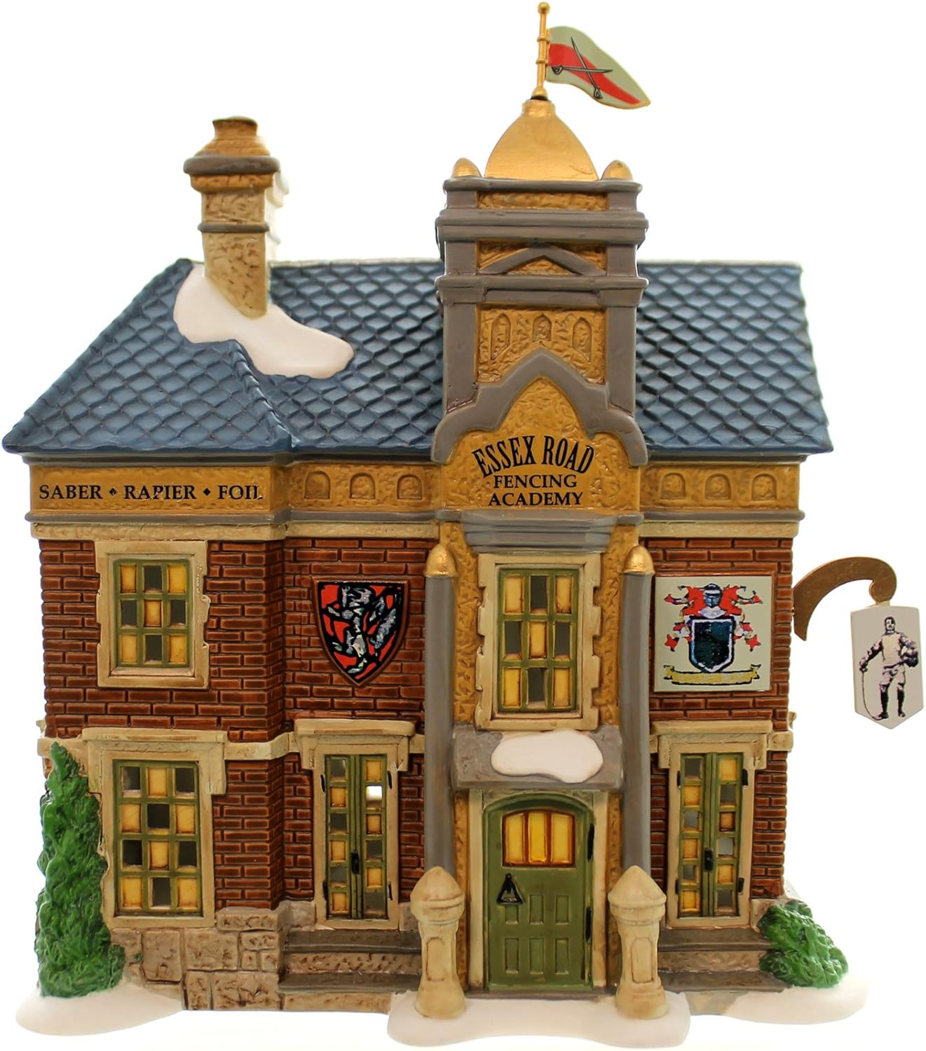 Uр Tо 50% оƒƒ Department 56 Dickens' Village Essex Road Fencing Academy Light House, 6.7 inch