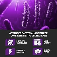 Vista 4 de Roebic K-37-Q Tratamiento de tanque séptico: elimina obstrucciones, enzimas bacterianas respetuosas con el medio ambiente, seguro para inodoros, 32