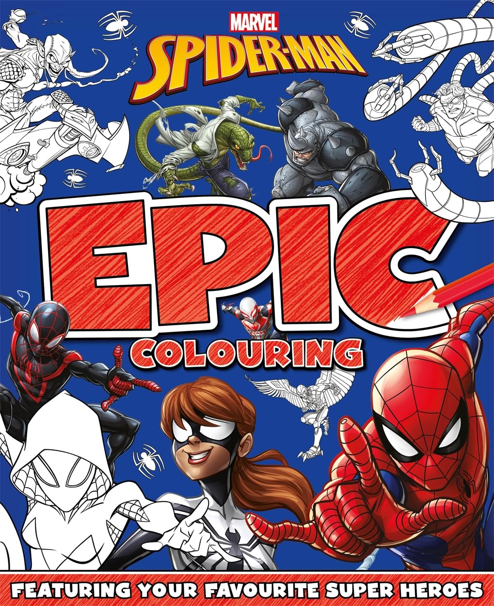 Marvel Spider-Man: Epic Colouring : Marvel Entertainment International ...