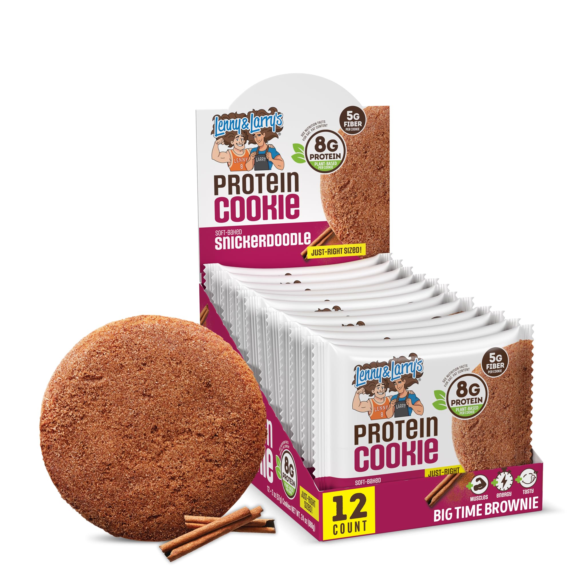 Amazon.com: Lenny & Larry's Protein Cookie, Snickerdoodle – High