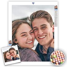 UM UPMALL Custom Diamond Painting Kits for Adults, DIY Personalised 5D Diamond Art with Your Photos, Personalised Photo Gifts, Creative Decorations for Home, 40x50cm