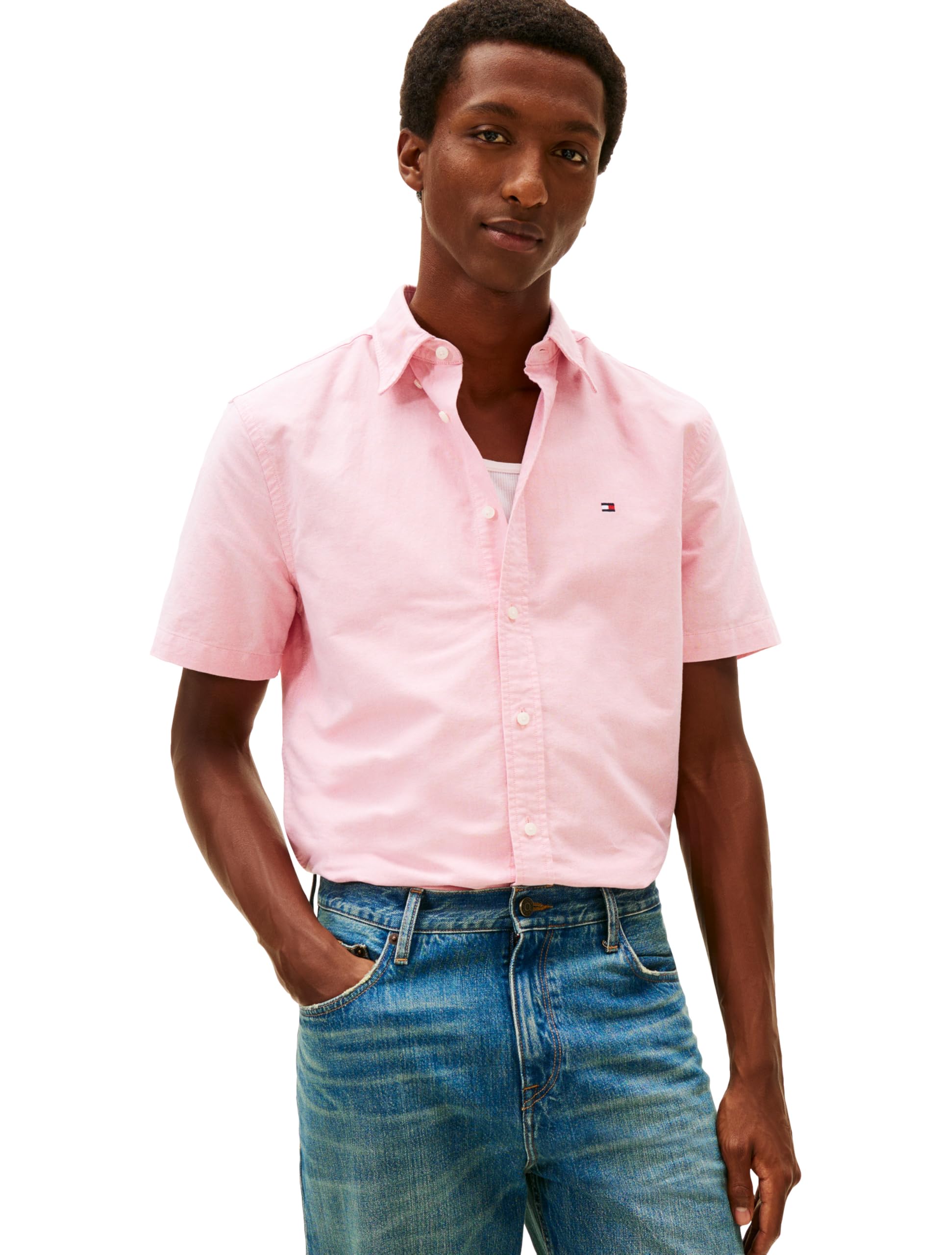 

                                                    Tommy Hilfiger Men's Short Sleeve Oxford Shirts in