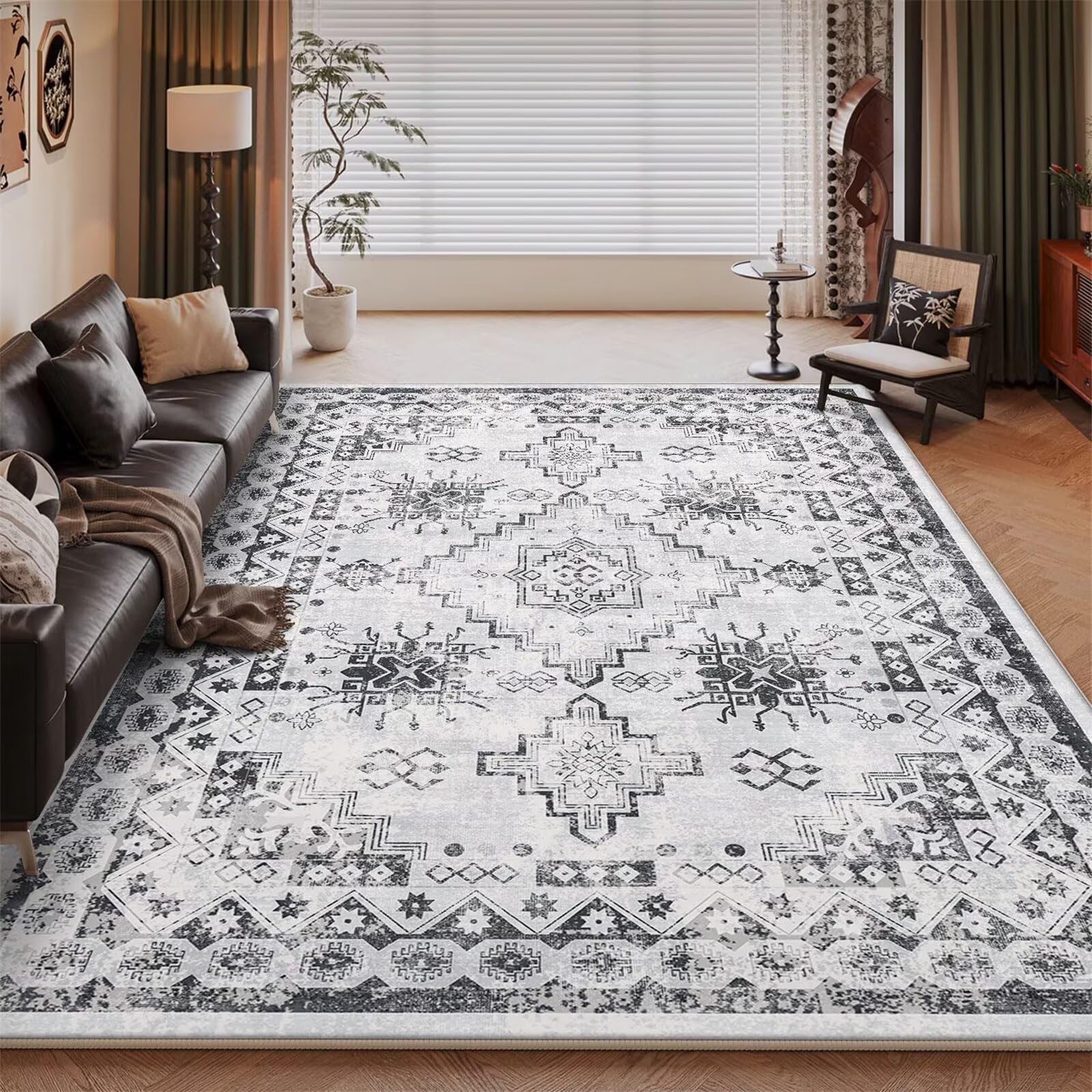 Tapis extra plat antidérapant 130x190 cm pour bloquer les glissades en salle à manger