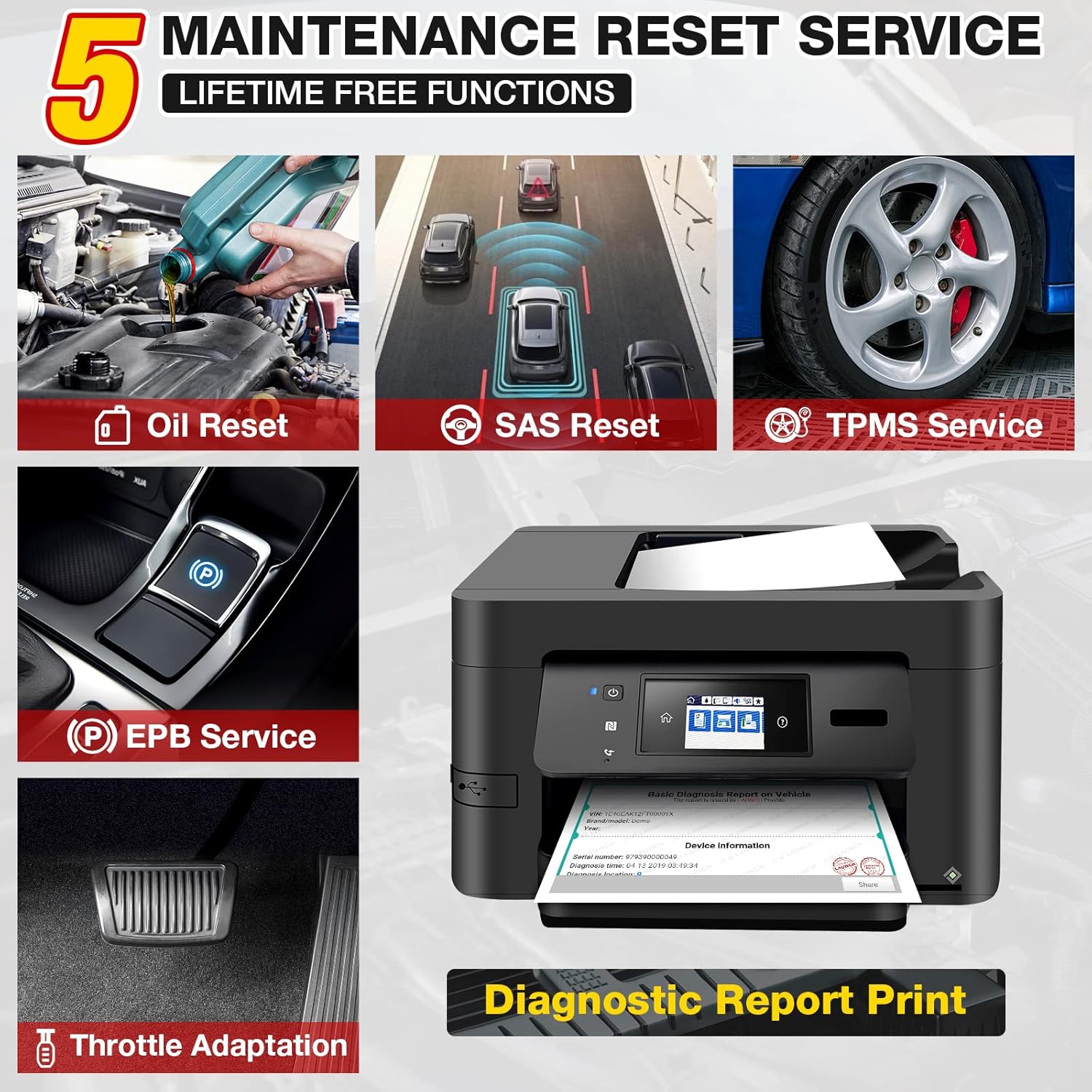 LAUNCH OBD2 Scanner-2022 New CRP129E Scan Tool for TCM Eng ABS SRS Code Reader, Oil/EPB/TPMS/SAS/Throttle Body Reset Diagnostic Tool with Carry Bag, AutoVIN WiFi Update,Upgraded of CRP123 : Automotive