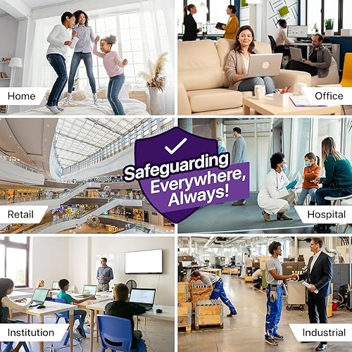 Vista 8 de Simply Filtro de aire de 10 x 10 x 1, Merv 13, MPR 1500, paquete de 6, para horno de aire acondicionado y HVAC