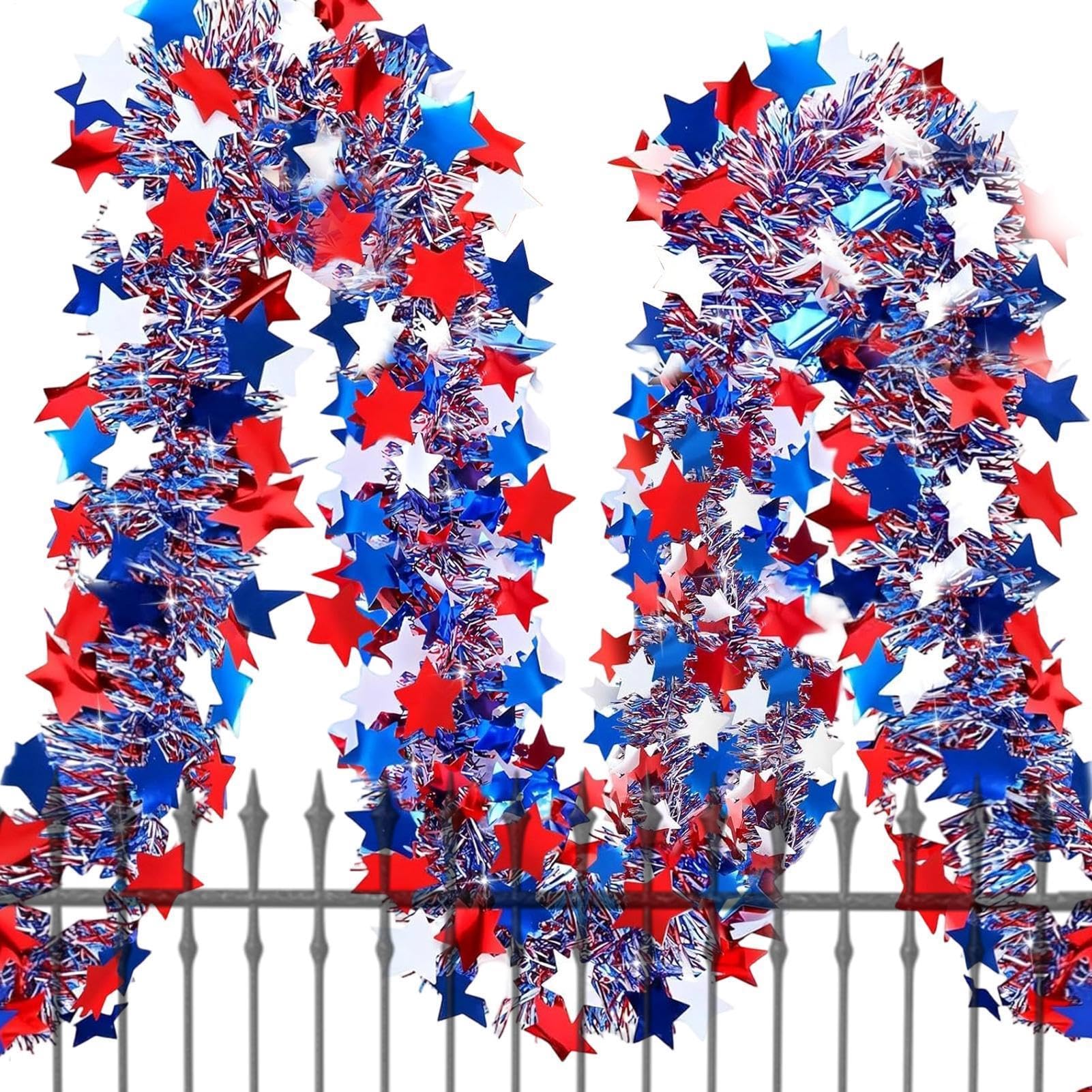Guirlande patriotique 10 mètres extérieure résistante balcon