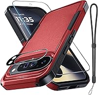 Vista 24 de RMOCR Funda para Google Pixel 8A, Cuerpo Completo Resistente Robusta a Prueba de Golpes Funda Protectora para Teléfono con Correa de Cordón