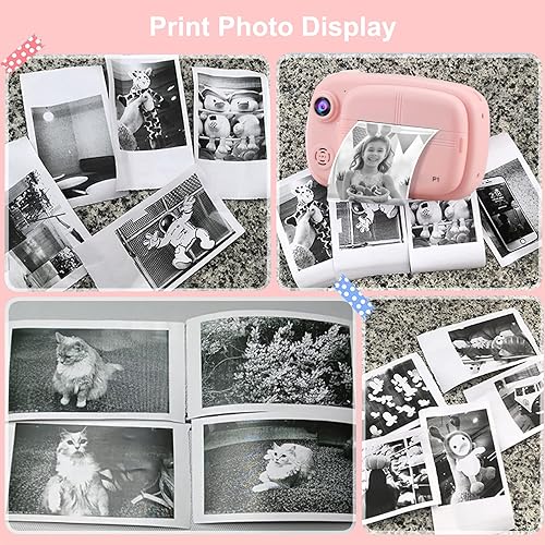 Miniatura 7 de Mijiaowatch Cámara instantánea para niños de 35 pulgadas  5 rollos de rollo de papel de cámara para niños