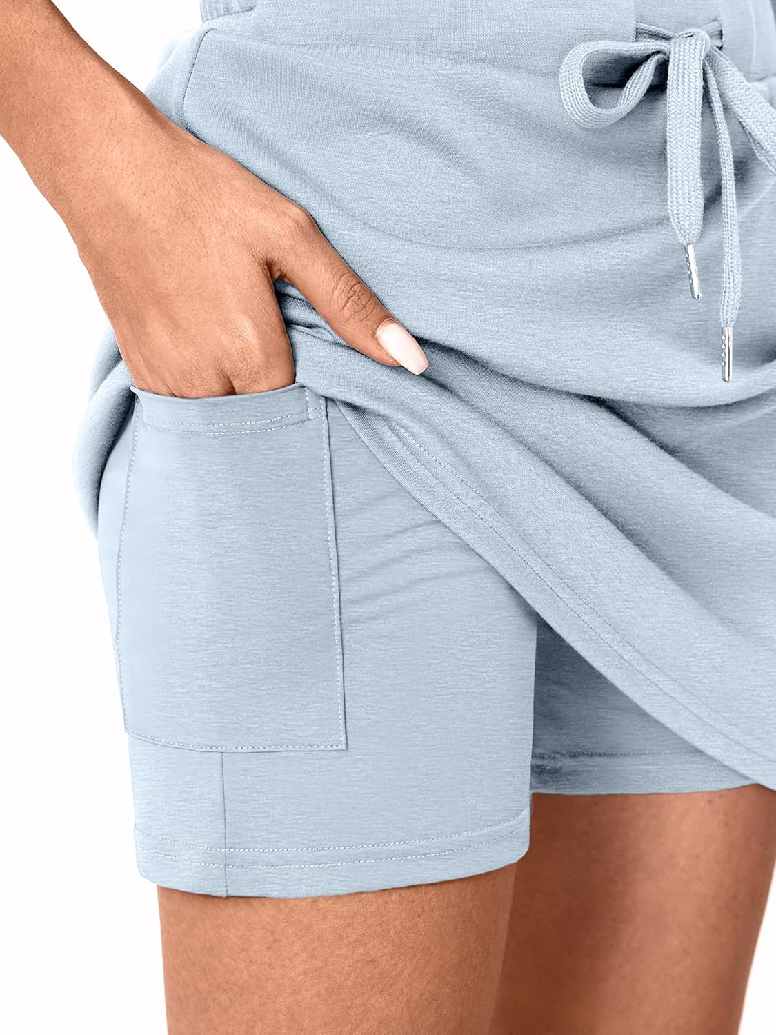 Casly Lamiit Womens Two Piece Skirt Sets Tennis Outfits Casual Cap Sleeve Lapel Shirt Summer Athletic Sport Short Skort Set - Image 5