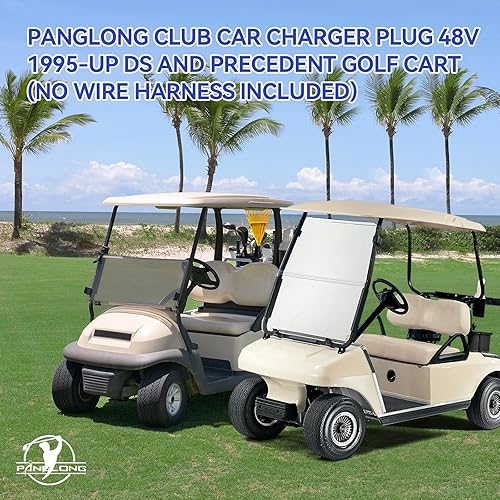 Miniatura 8 de Panglong Enchufe de cargador de coche Club de 48 V, carritos de golf de 48 V, apto para 1995 en adelante Club Car DS y precedent carritos de golf,
