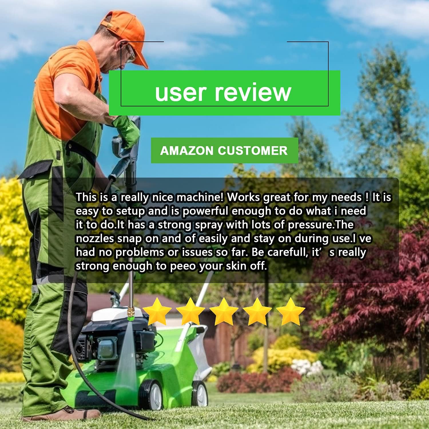 Best Deal Cheap 🛒 mrliance Electric Pressure Washer 1.9GPM High Pressure Power Washer Machine with 5 Spray Tips, Soap Bottle, 1800W Car Washer, Pressure Cleaner for Fences Patios (Green)