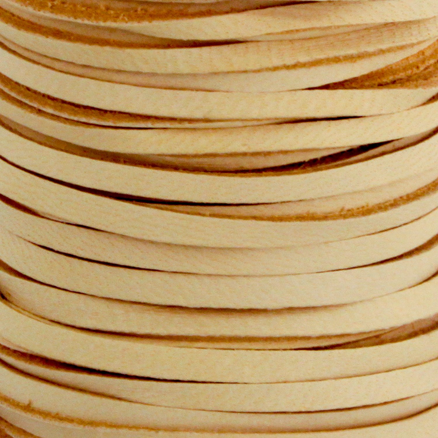 Realeather Deerskin - Cordón de piel (3/16" x 50"), color marrón