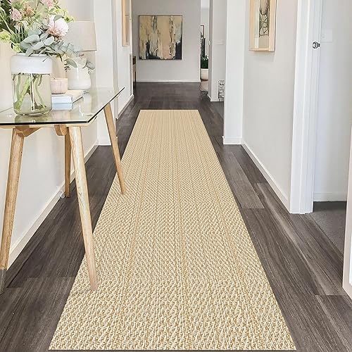 Miniatura 259 de IOHOUZE Alfombra lavable de 4 x 6 pies con parte trasera de goma antideslizante tejida para interiores y exteriores, alfombra para entrada