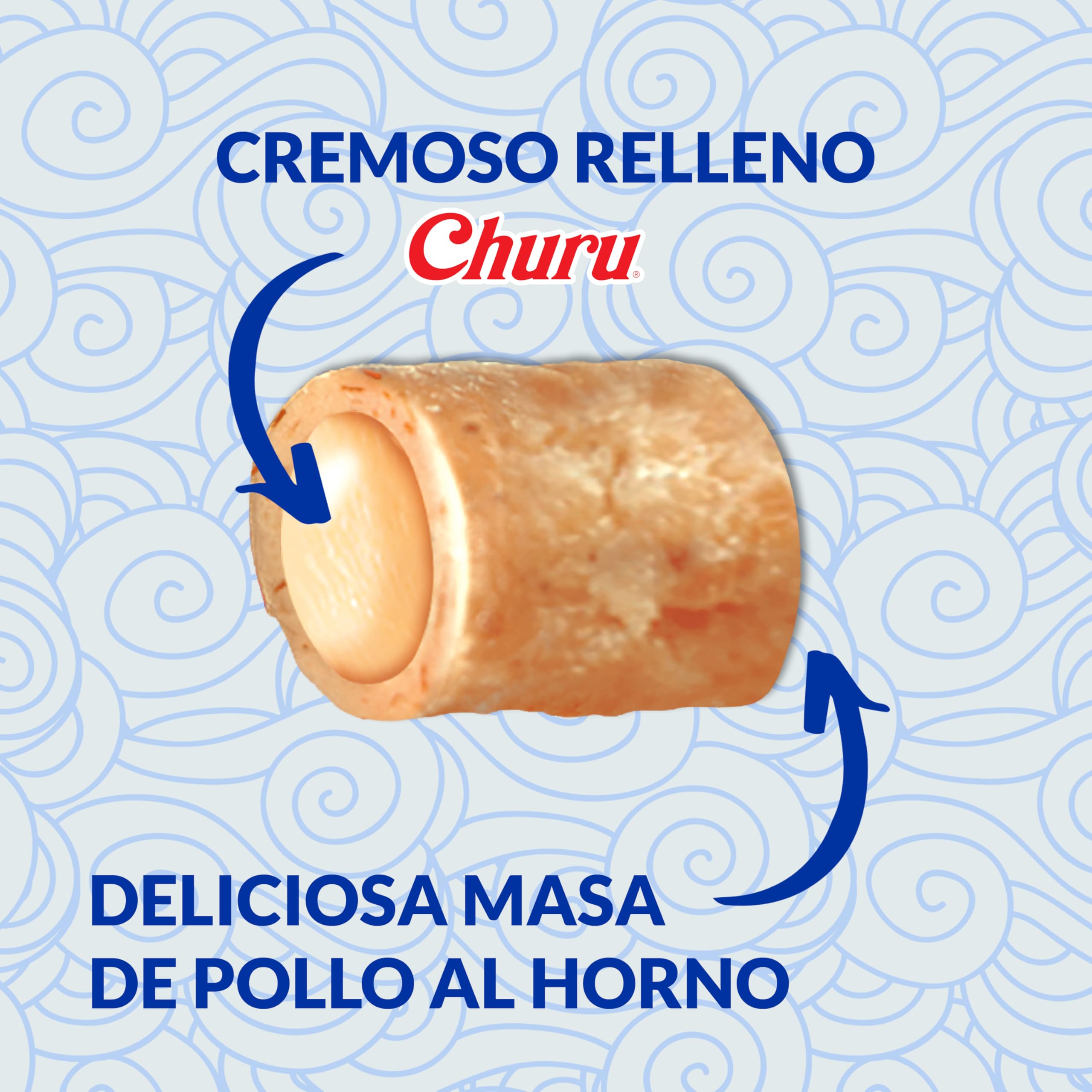 INABA Churu Bites Gatos - Snacks de Atún y Salmón - Premios Saludables - Golosinas Crujientes y Cremosas - Pequeña y Práctica Porción - Sin Conservantes ni Colorantes - 30g (3x10g)
