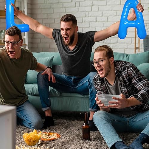 Miniatura 2 de Letras reutilizables de deportes de Los Angeles LA LA Blue Gameday  Letras LA Gameday para fiesta deportiva, béisbol, fútbol, fiesta del equipo