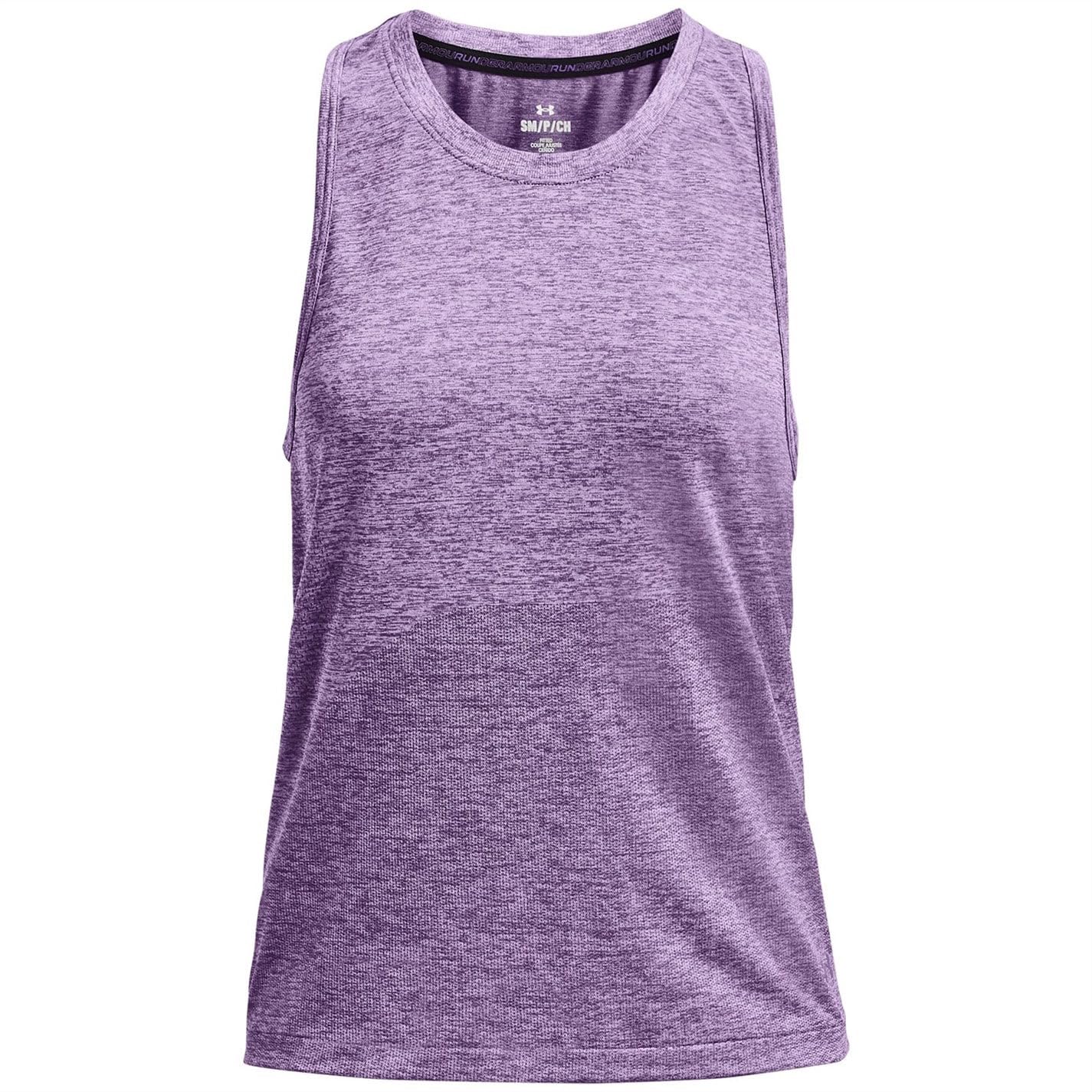 Under Armour Seamless Stride Top de Running Mujeres Purple