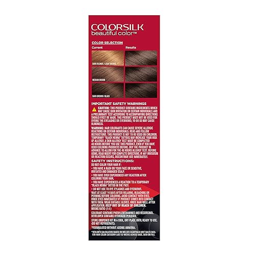 Miniatura 50 de Revlon Colorsilk - Tinte permanente para el cabello, cubre 100% las canas, sin amoníaco, con queratina y aminoácidos, castaño claro 51, 4.4 onzas