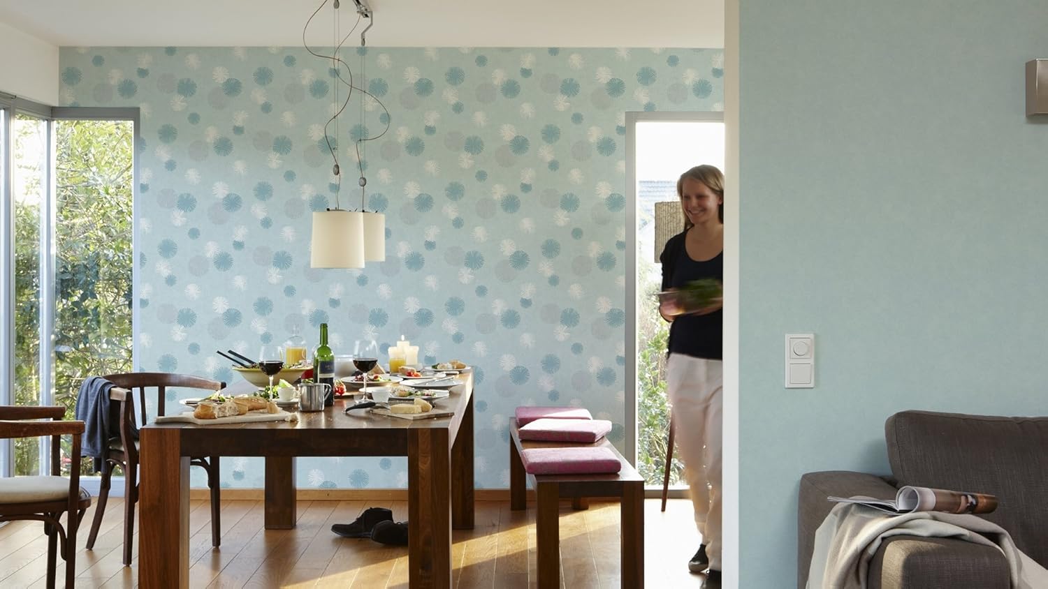 A.S. Creation 35607-3" Life 4" Non-Woven Wallpaper Collection, Multi-Colour