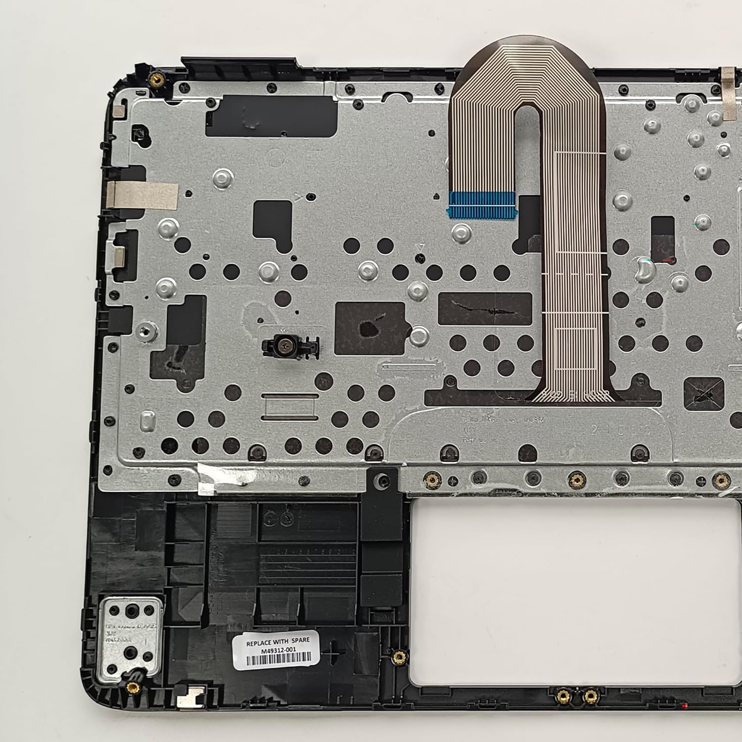 Replacement for HP Chromebook X360 11MK G3 EE Laptop Upper Case Palmrest Keyboard Assembly Part 11.6" M49312-001 Top Cover Black