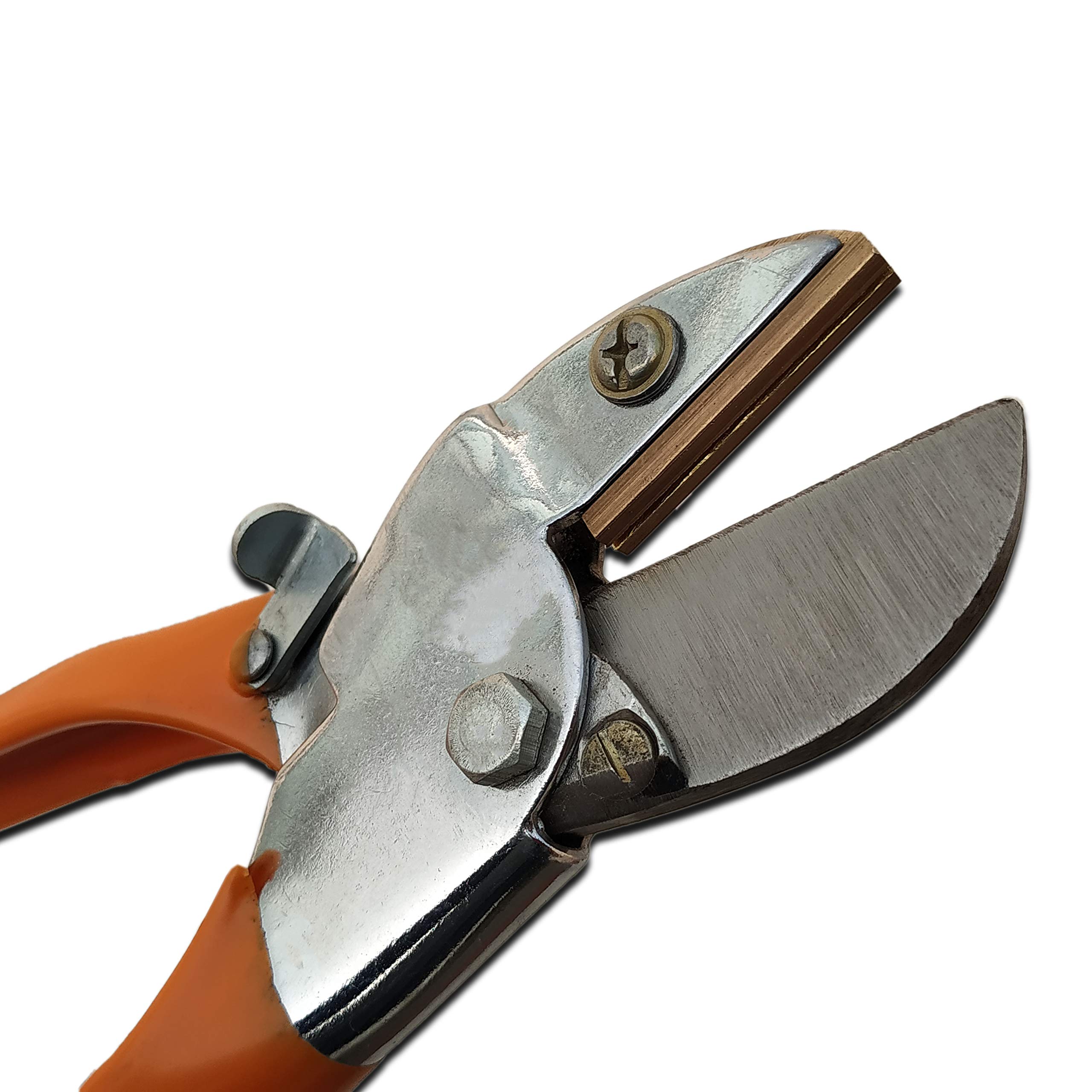 Stainless Steel Anvil Pruner - Garden Shear with Steel Blades | Hand Pruner Cutter for Home Gardening | Ideal for Plant Cutting, Wood Branch Trimming, and Grass Cutting