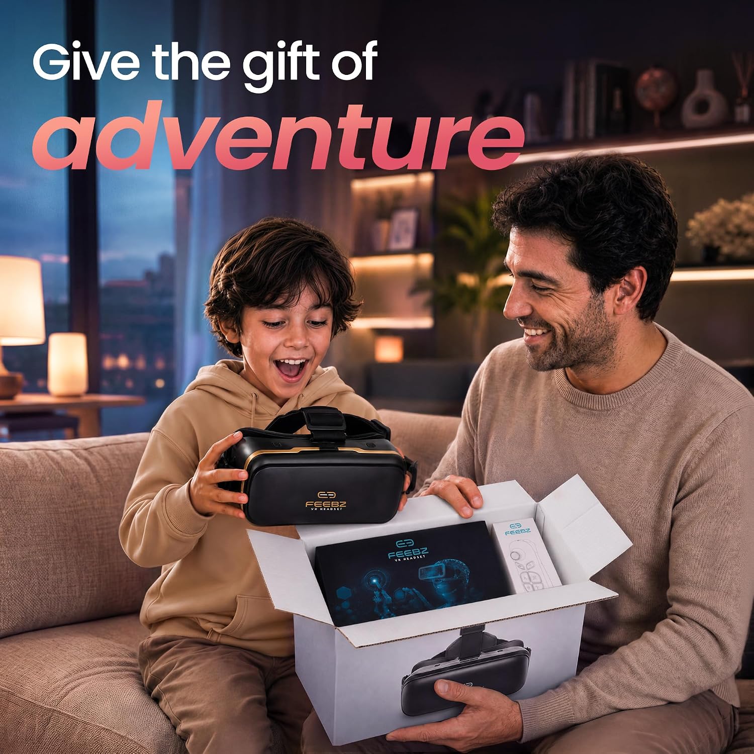 3D VR Headset for Kids + Android Remote - for iPhone & Android Phones