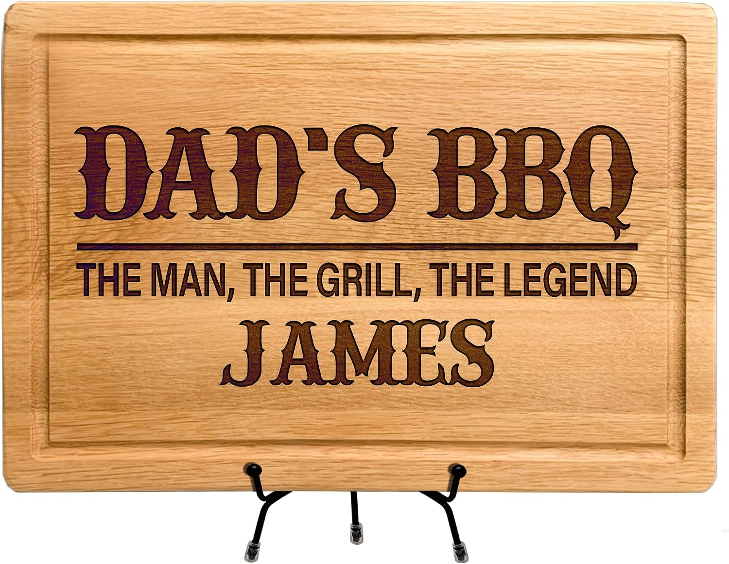 Personazaized Cutting Board, Custom Dad Gift, Best Grilling Gifts For Men, Cool Grandpa Gift, BBQ Master Gifts, Custom Wood Engraved Grill Cutting Board, Fathers Day or Birthday Gift For Dad