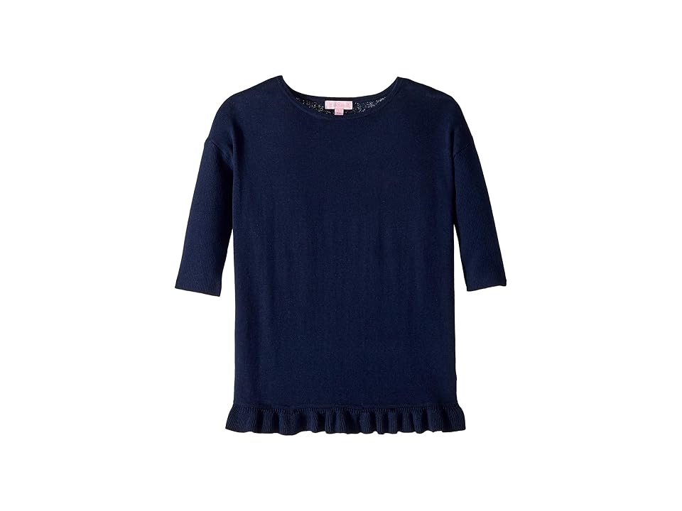 

Lilly Pulitzer Kids Tierneigh Sweater (Toddler/Little Kids/Big Kids) (True Navy) Girl's Sweater