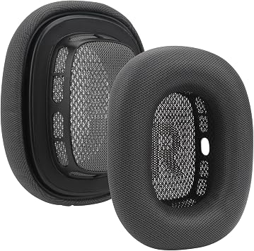 Replacement Ear Cushions for AirPods Max Headphones AirPod Max Ear Cushions Ear Pads Covers Comfort Protein Leather Noise Isolation Memory Foam Earpads Gray