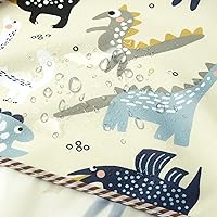 Vista 5 de PandaEar Paquete de 3 baberos de manga larga Babero impermeable de manga completa para bebés de 6 a 36 meses