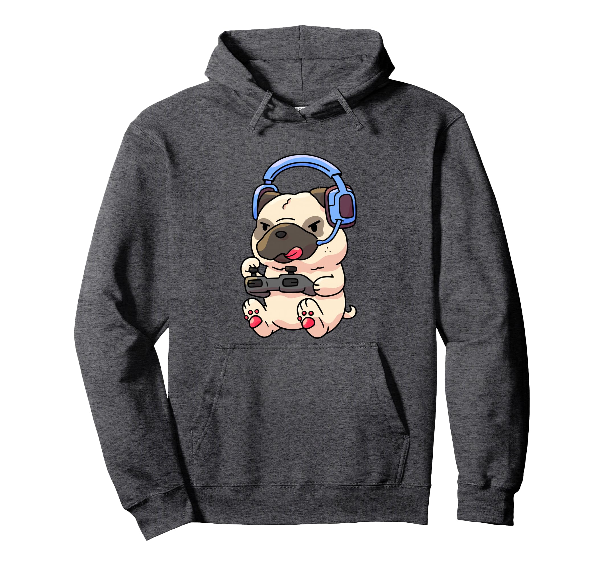 Gamer Pug Gaming Pugs Video Game Gift Pullover Hoodie