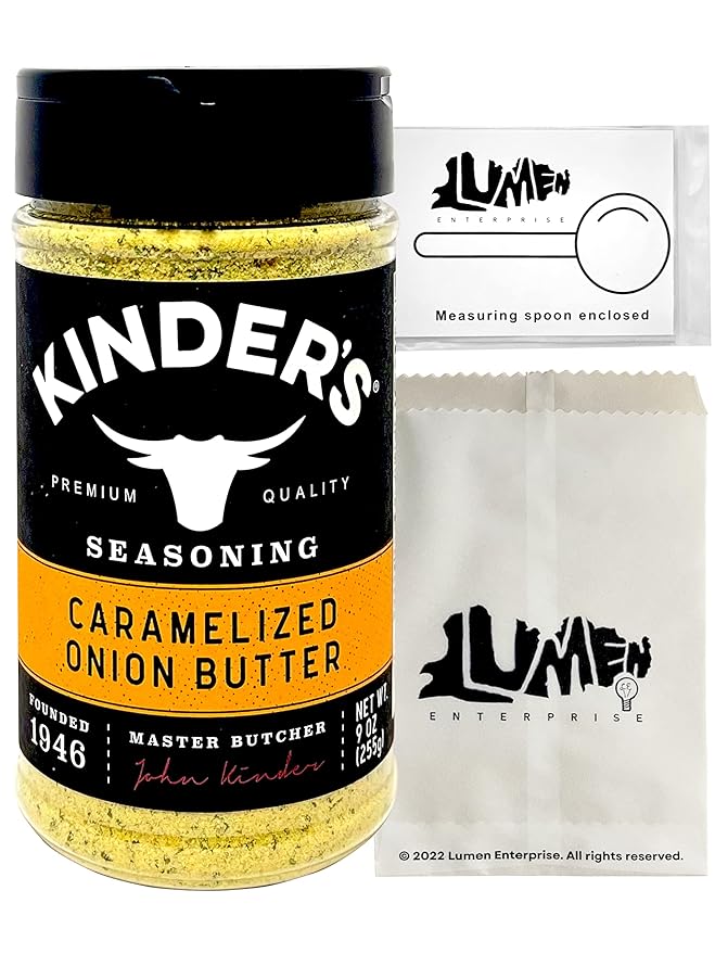 Kinders Caramelized Onion Butter Seasoning (9 oz) Bundle