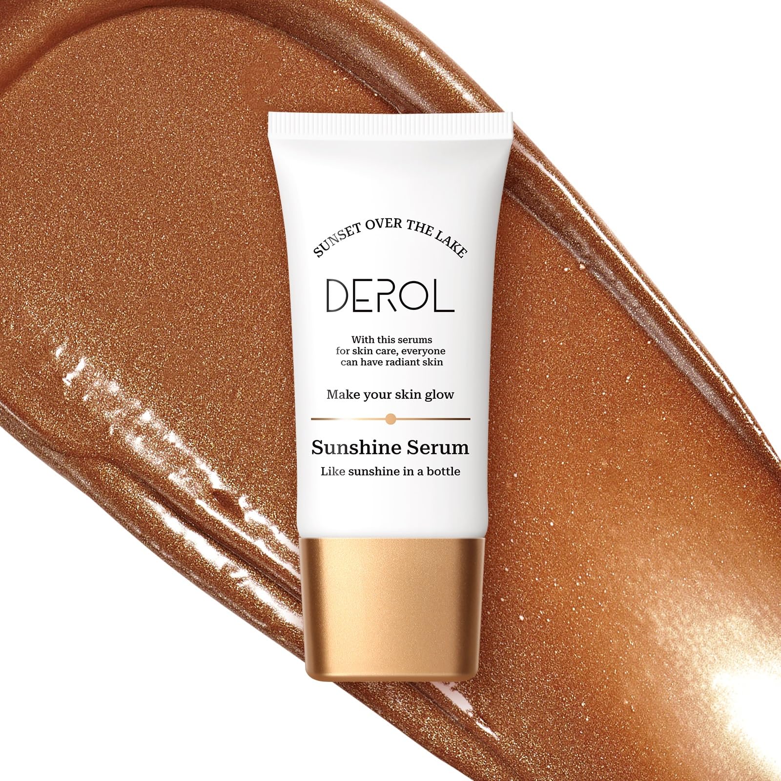 Bronzing Drops, Lightweight Non-greasy Liquid Bronzer for Face & Body, Glow Bronzing Serum for Flawless Skin & Radiant Finish (DEEP BRONZE)