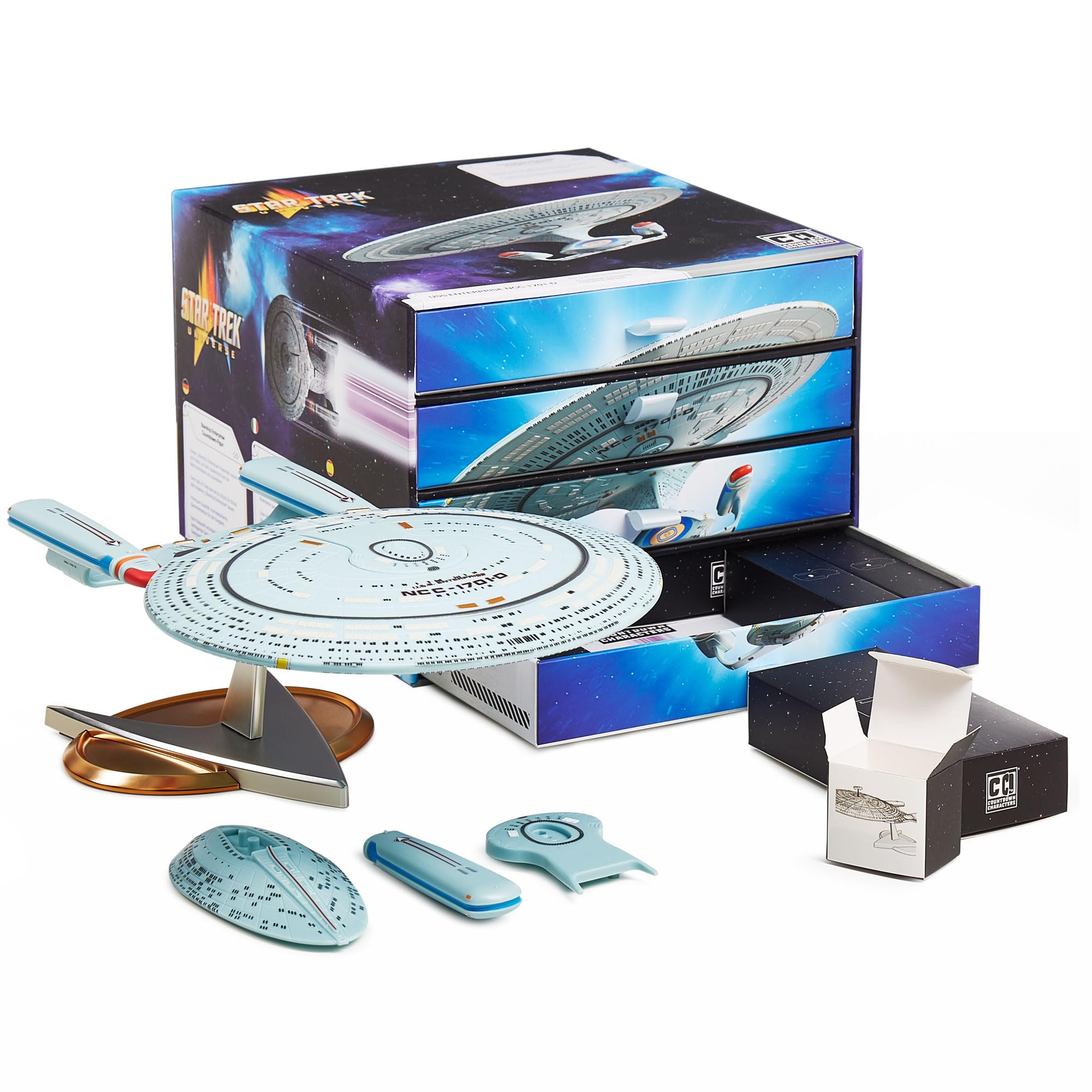 CC Countdown Characters by Numskull 2023 Star Trek USS Enterprise  Collectible Figure - Official Star Trek Merchandise - Buildable Character  Statue : CC Countdown Characters: Home & Kitchen - Amazon.com