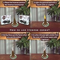 Vista 39 de TRUMIRI Copal Incense Cones - Total 20 Cone Incense - Dual Pack of 10 Insence Cones - Incense Cones Scented - Cone Incense Scents - Insense Cones