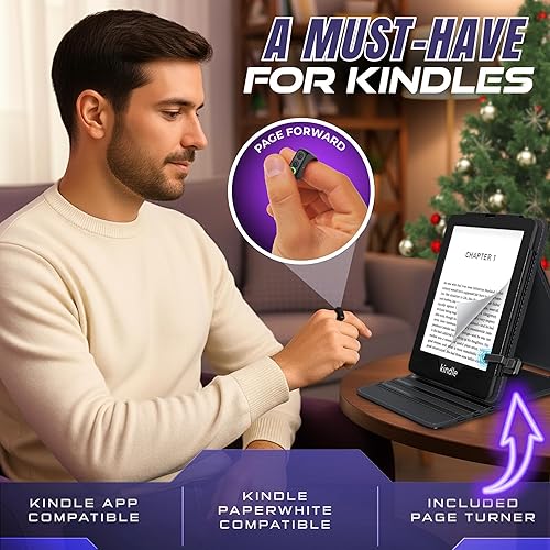 Miniatura 2 de TikTok - Anillo de desplazamiento para iPhone, anillo de giro de página Kindle, girador de páginas para iPad, iPhone, dispositivos Android y Kindle,